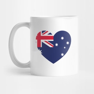 Australian Flag Heart - Flag of Australia Heart Mug